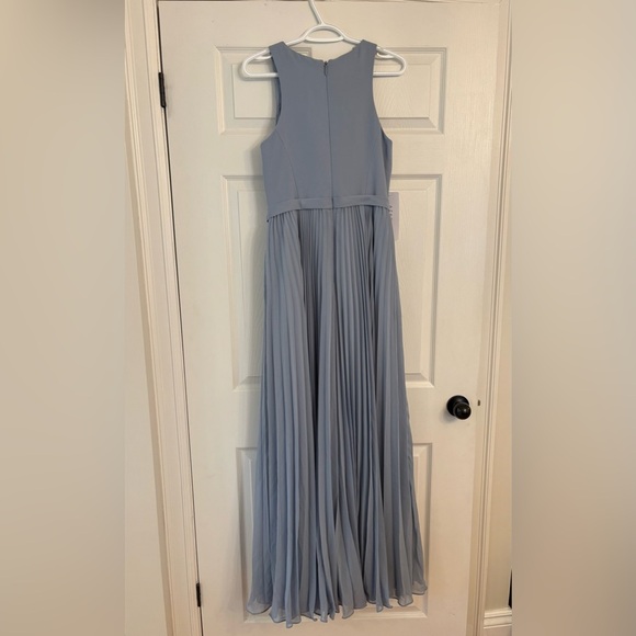 Azazie Lindie bridesmaid dress NWT size A8 dusty blue - Picture 7 of 10